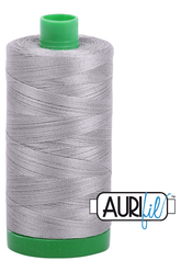 Aurifil Mako 40wt 2-ply Cotton 1000 m 1094 yd. spool - 2620 Stainless Steel